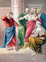 Judas bereut und gibt die dreißig Silberlinge zurück